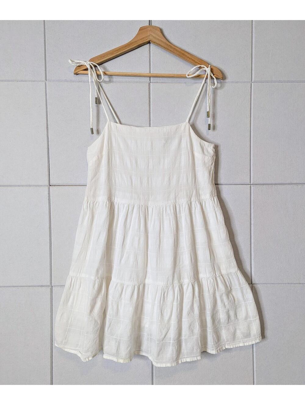 MINKPINK 'Bowes' 100% cotton tiered flare mini dress